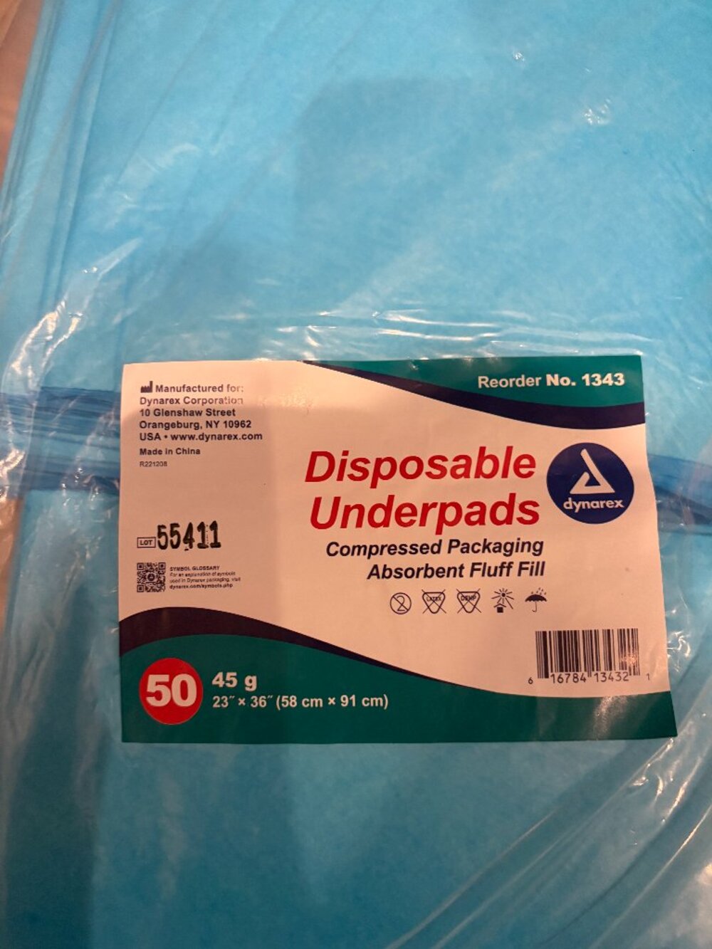 Disposable Underpads 50 Wee Wee Pads 23"x36" Dog Pet Cat Wee Wee Pads